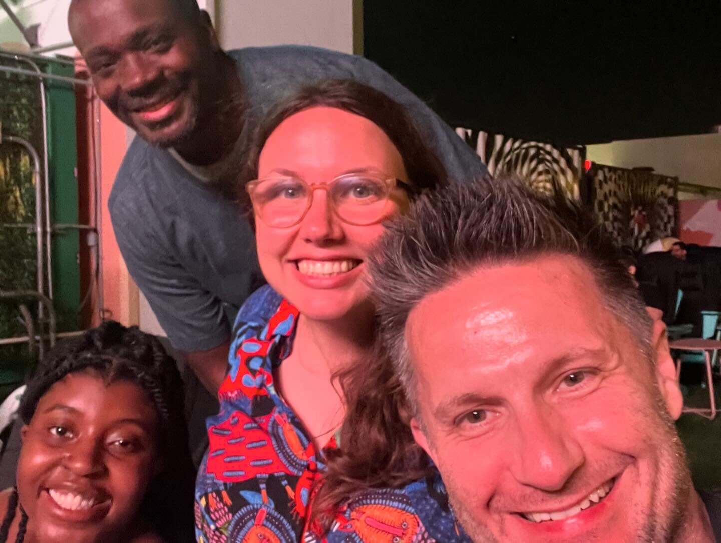 Some of my crew: Rizèl Scarlett, Brandon Roberts and Sylwia Vargas