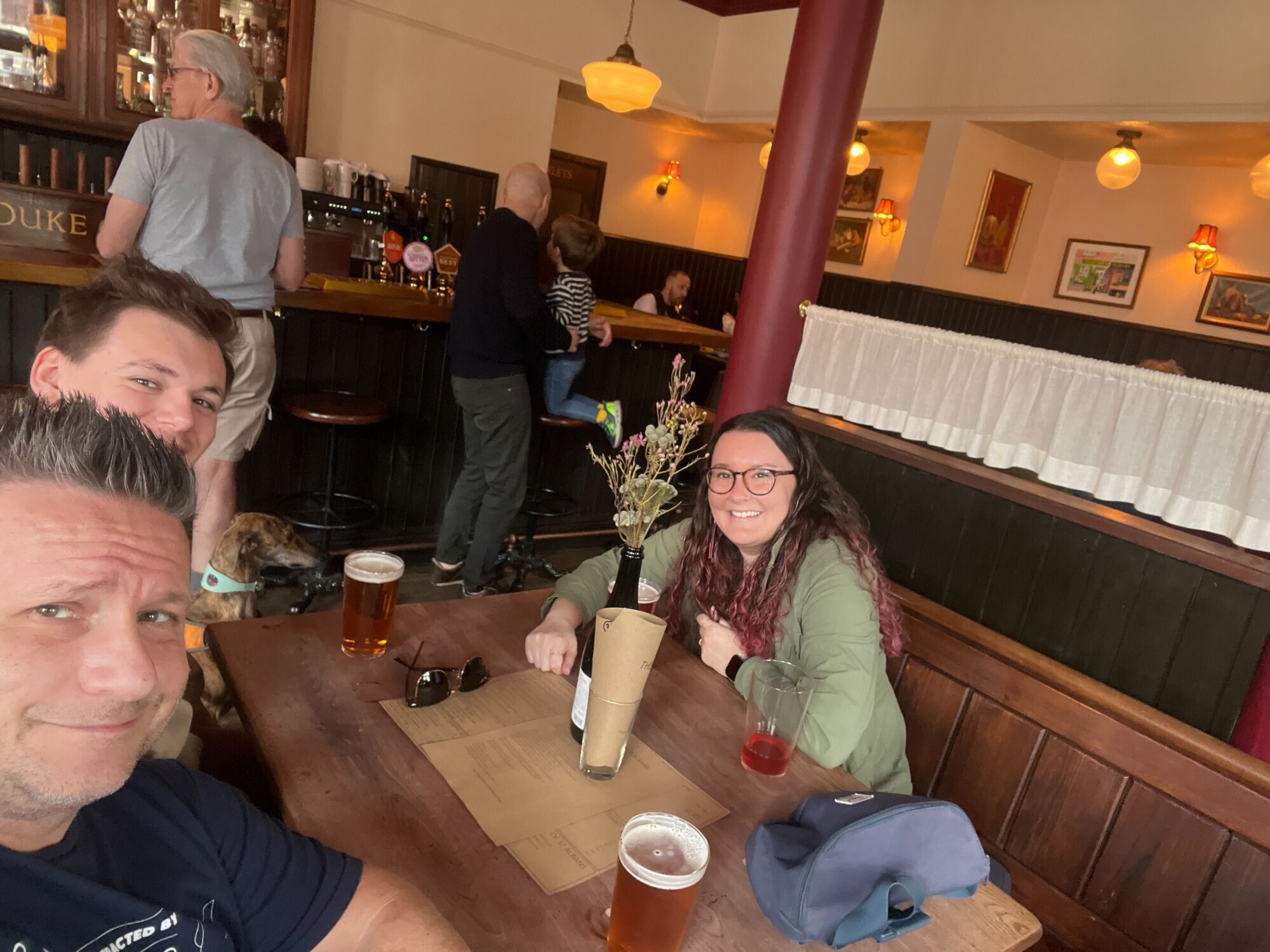 Me, Ed and Taylor at Saint Alban's Pub